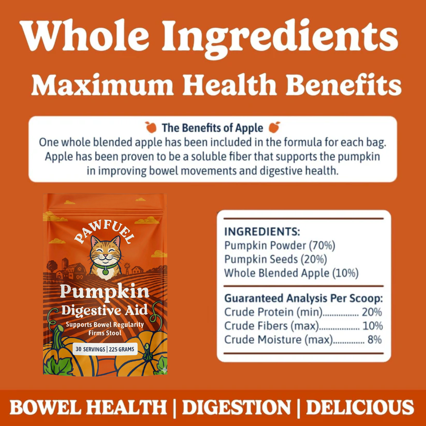 Pumpkin Digestive Aid For Cats